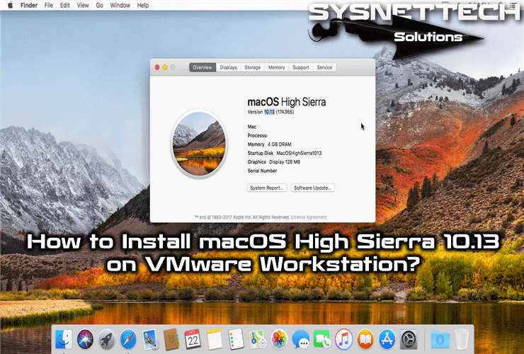mac osx hight sierra for vmware dmg